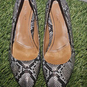 Vionic Mia Natural Snake Leather Pumps 👠🐍